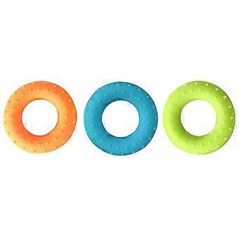 Grip Hand Exerciser Silicone Recovery Rings for Training 3Pcs Assorted Colors
