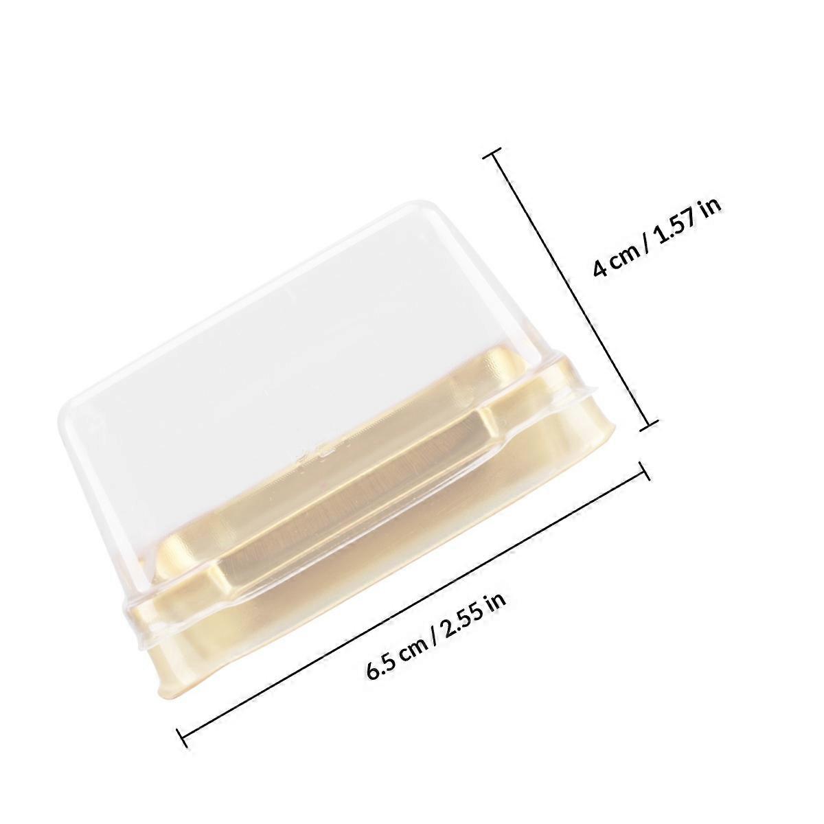 Food Packaging Boxes Square Transparent Cake Container for Packaging Use 100Pcs