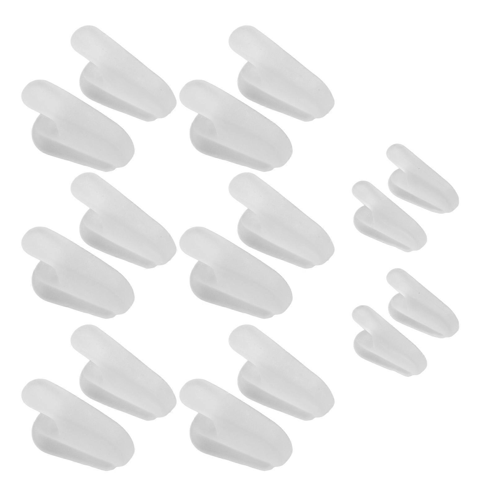 8 Pairs Toe Separator Silicone Soft Elastic Toe Corrector Spacer for Overlapping Toe Bunion Alignment