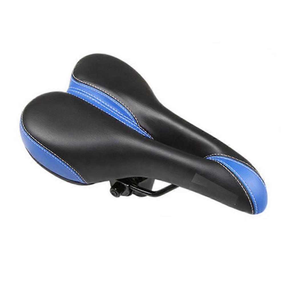Selle de vélo avec coussin confortable bleu