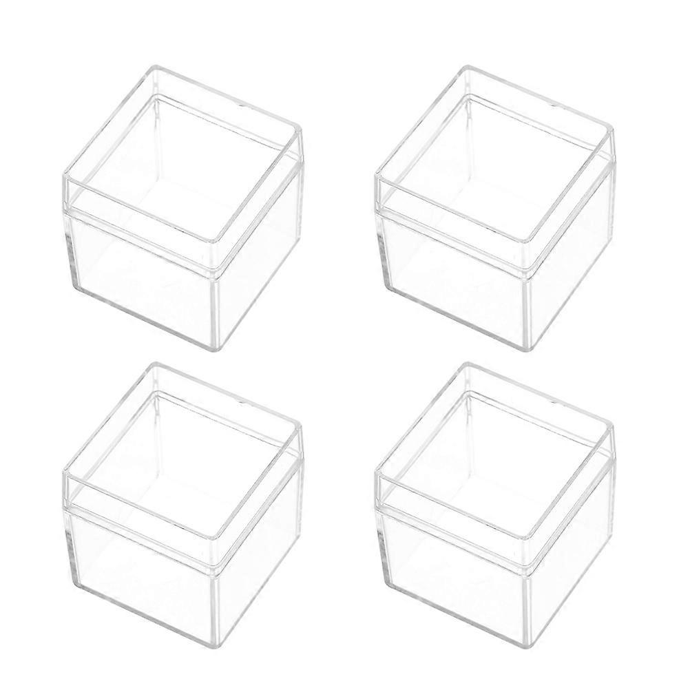 Transparent Candy Box Plastic for Storage Use 12Pcs Square Candy Packaging Cases