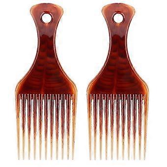 Cabeça de óleo, costas grandes, cabeça de avião, pente de estilo de moda, pente de dente largo cor de café, pente transparente de escolha de cabelo