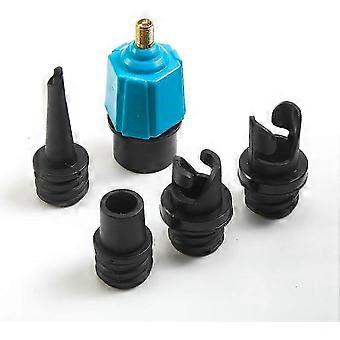 4-in-1 Inflatable Kayak Air Valve Pump Adapters Set, Universal Conventional SUP Boat Air Compressor Attachments
