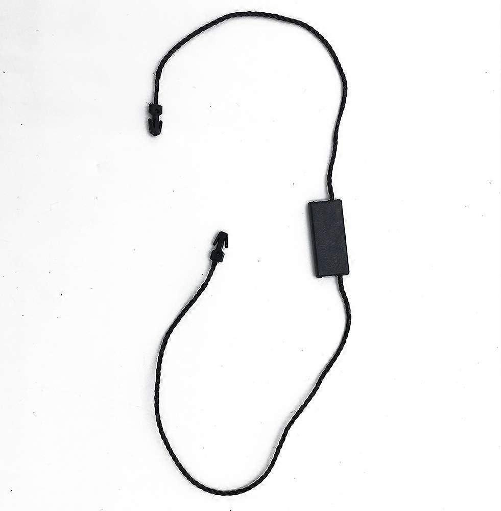 Black Hang Tag String Snap Lock Fastener Hook Loop Ties Double Latch 300 Pcs