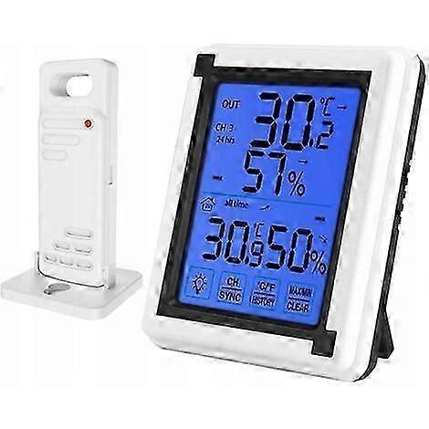 2026Digital touchscreen thermometer and hygrometer with backlight