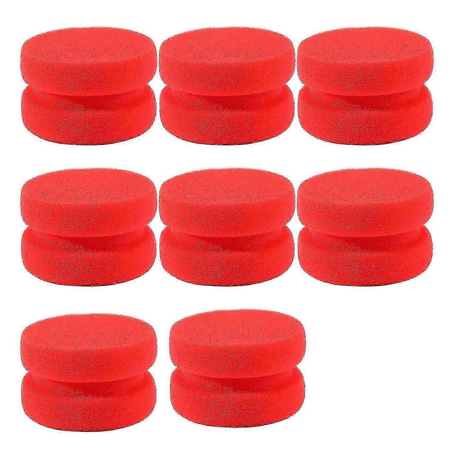 8 Pack Paint Sponge Applicator Tire Shine Applicator (Red)