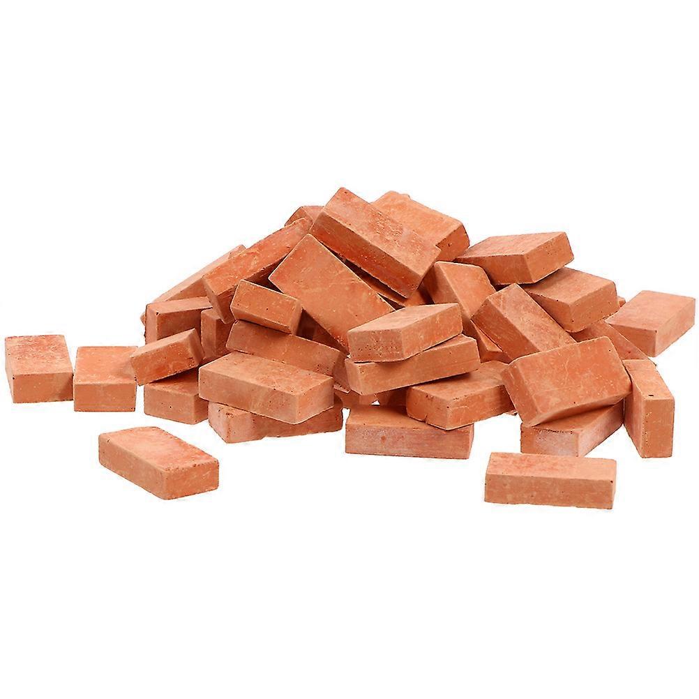 Mini Bricks Small Brick Models for DIY 150Pcs Simulated Brown Bricks