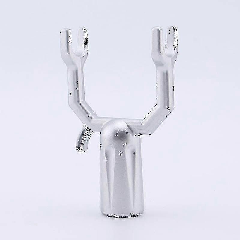 2026PING-Alloy Clothes Drying Fork, 1 Pack, Silver