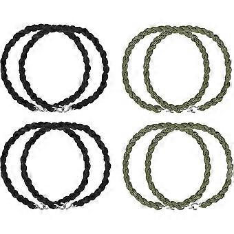 8pcs Heilwiy Elastic Boot Bands Military Boot Straps Blousing Giarrettiere con metallo