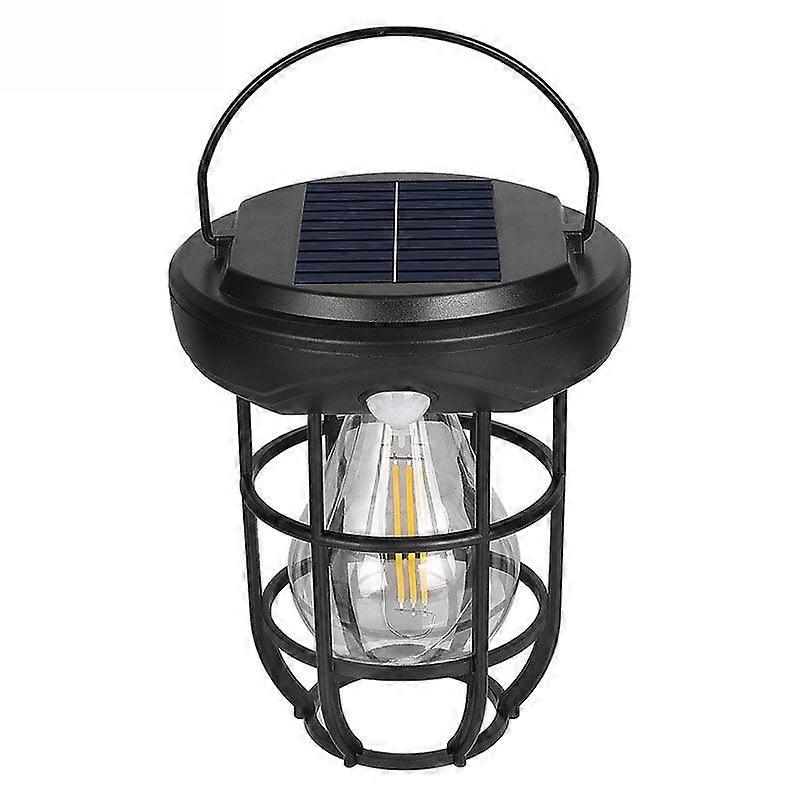 Solar Lantern Motion Sensor Warm Light Outdoor Garden Lamp