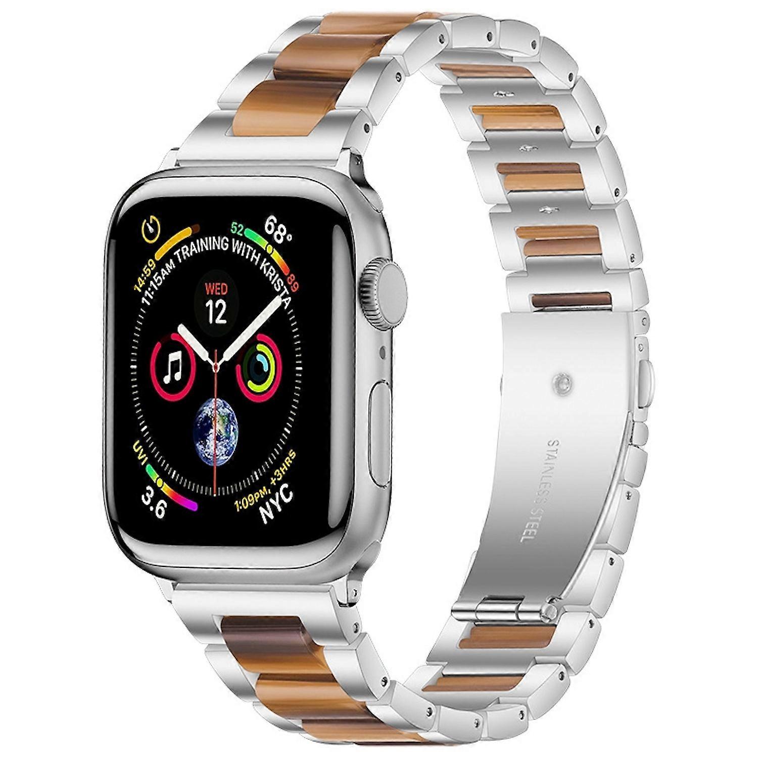 For Apple Watch Series 11 10 42mm / 9 8 7 41 / 6 SE 5 4 40mm Metal / Resin Band