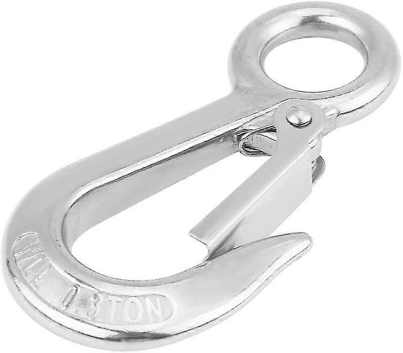 2 Types Hoist Hook 304 Stainless Steel Large Loading Hook Load Capacity Crane Hook(0.3T)