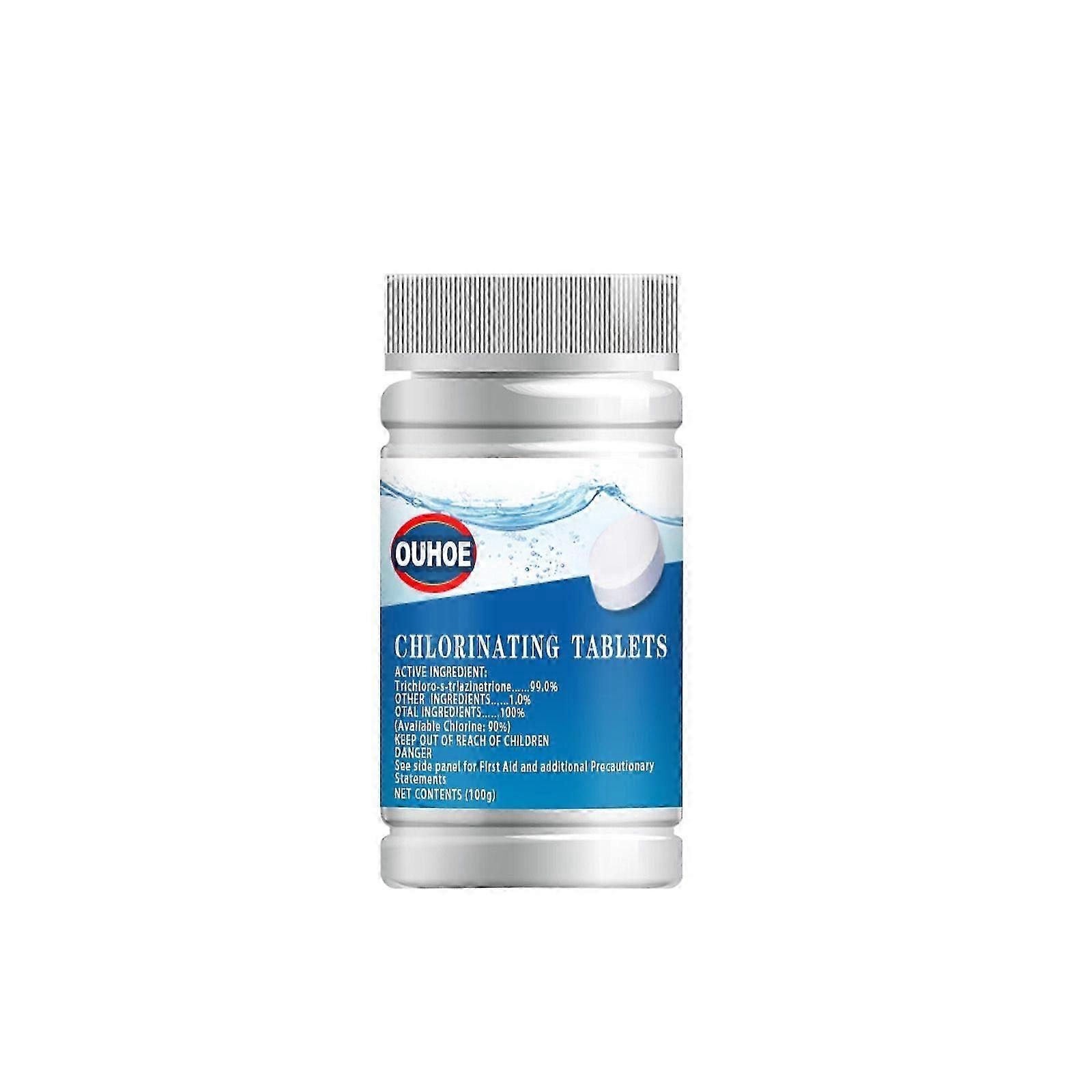 Chlorinating Tablets, Water Cleaning Pool Cleaning Multifunctional Cleaning Effervescent Tablets