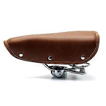 Retro Vintage Bicycle Saddle Riveted Cycling Saddle Classic Bike With Spring Durable Cover Bike Acc