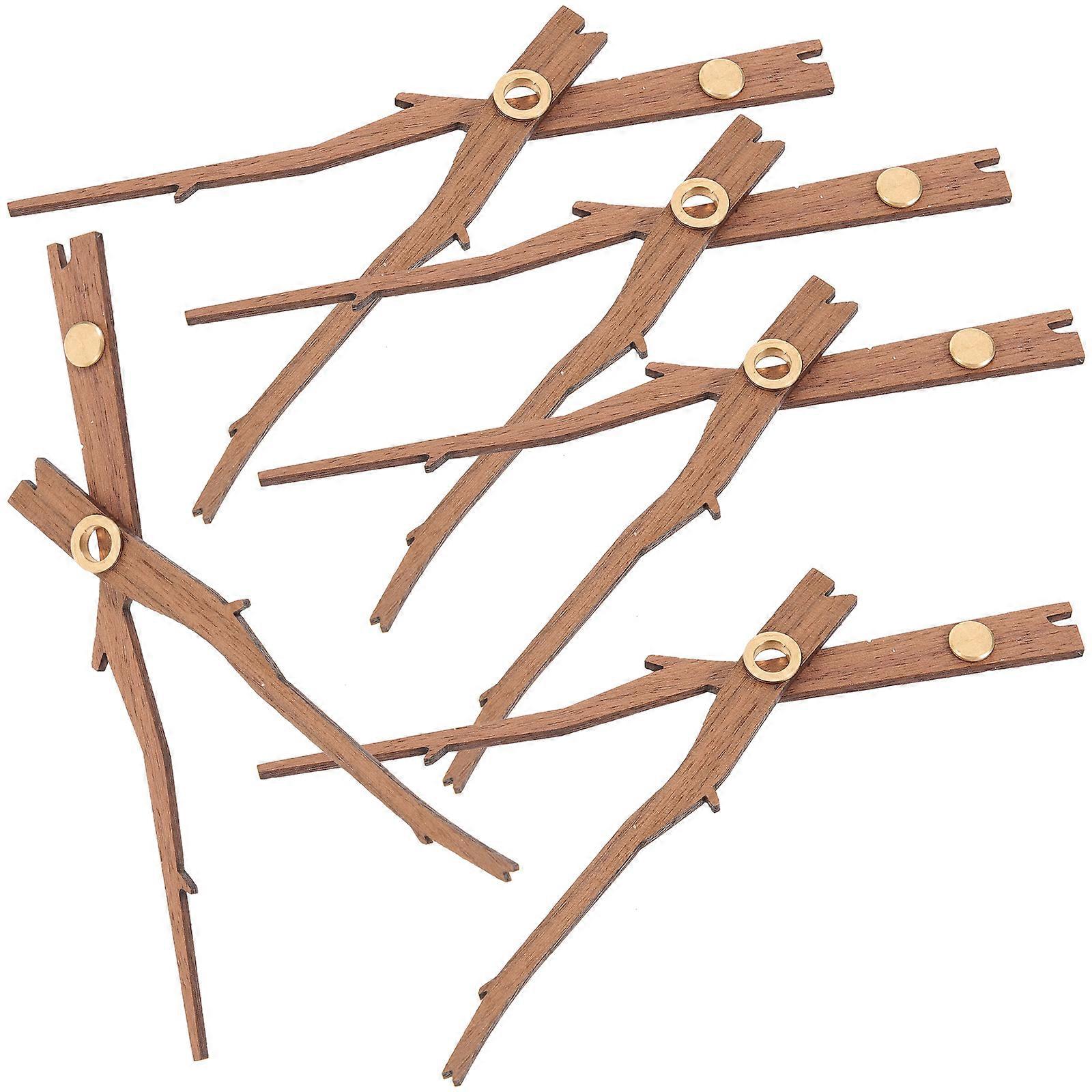 5 Sets Wooden DIY Clock Pointers Wall Clock Pointers Replacement Clock Accessories