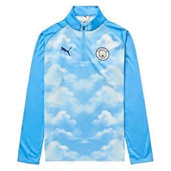 2026-2027 Man City Warm Up 1/4 Zip Top (Icy Blue)