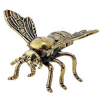 Brass Bee Ornament Home Desktop Decoration Small Brass Craft Bee Adornment