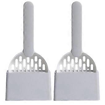 Cat Litter Scoop Cat Litter Scoop with Base Cleaning Cat Litter Box Shovel Kitten Toilet Cleaning Tools Pet Supplies A