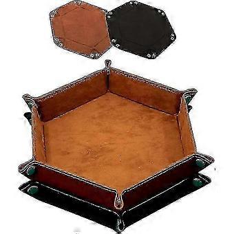 2 Pieces Of Dice Boards Double-sided Dice Board. Velvet Foldable Dice Tray