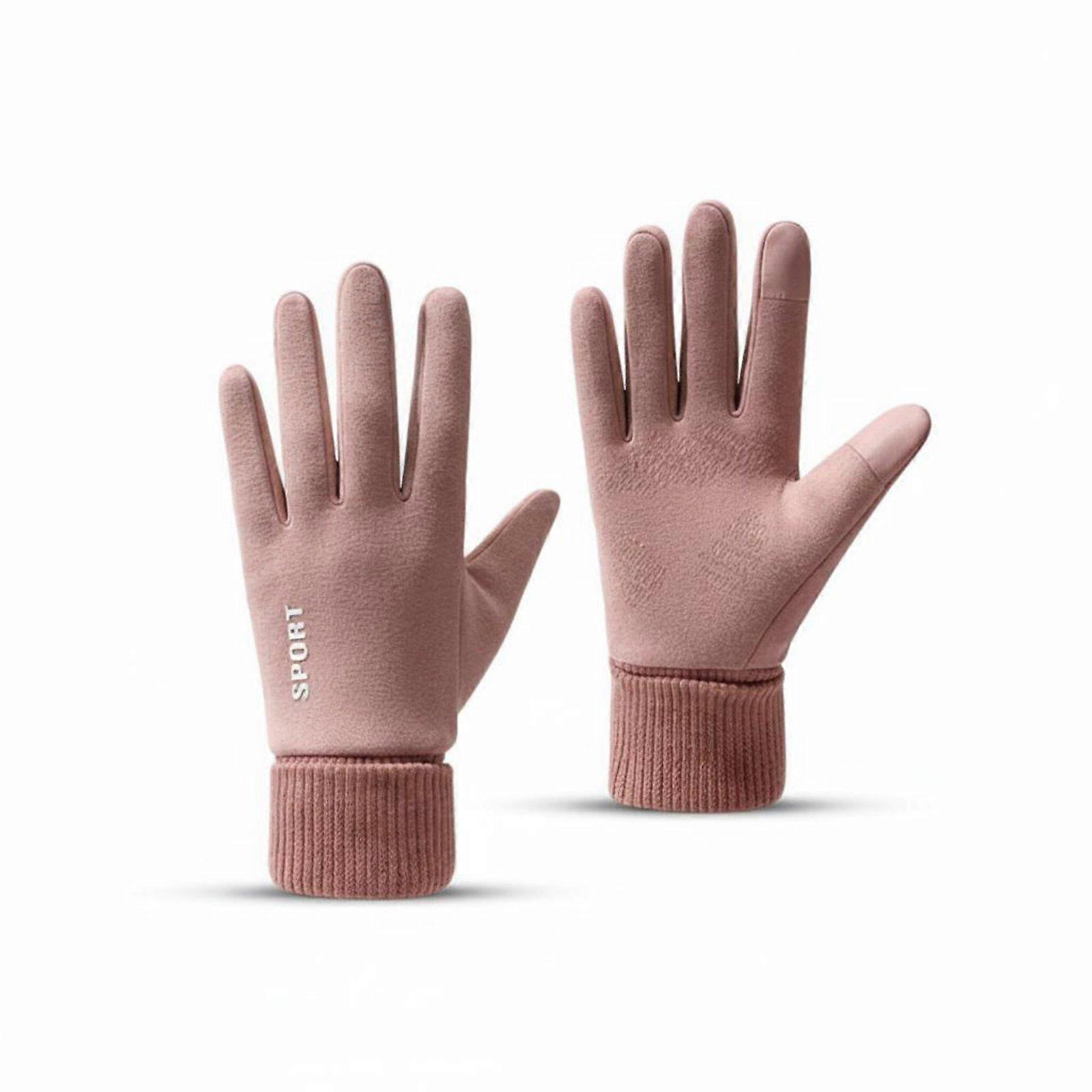 2 Pieces Windproof Biking Gloves Soft & Comfortable Thermal Touchscreen Gloves