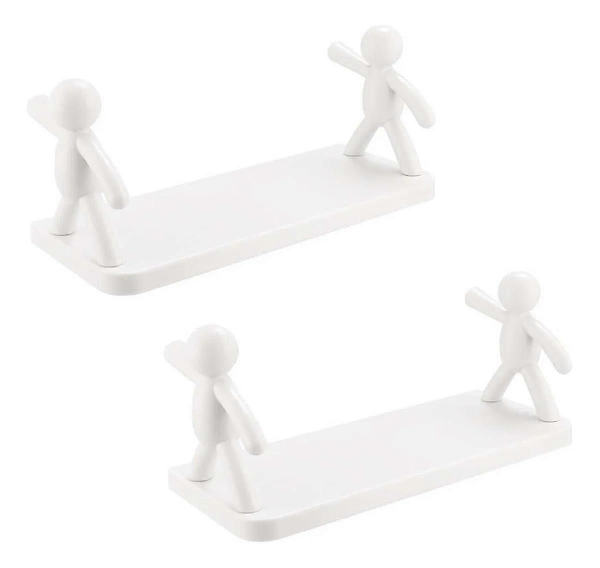 Floating Adhesive Shelf 2 Pcs PP Resistant