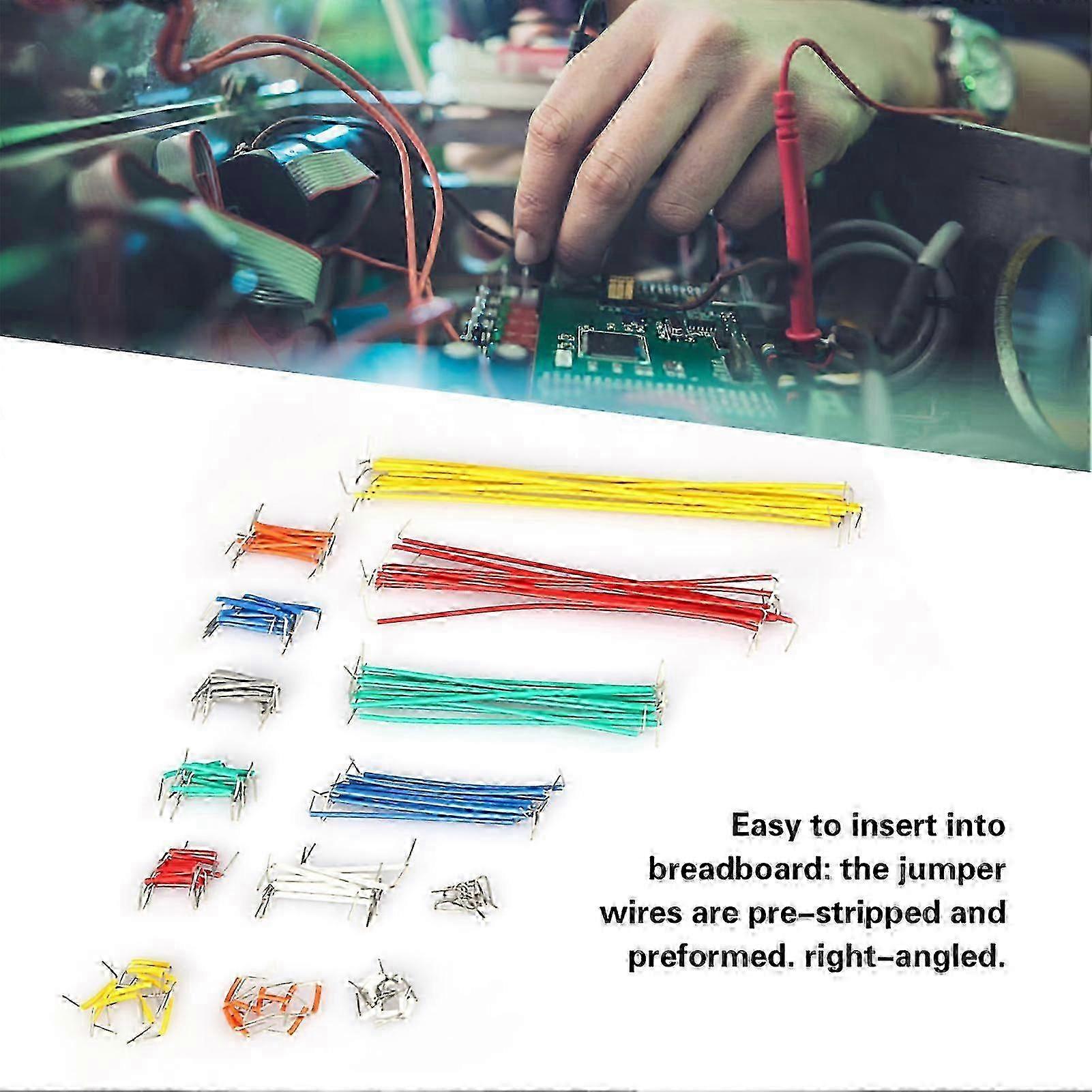 Breadboard Jumper Wire Kit 140 Pcs Assorted Lengths with Storage Box