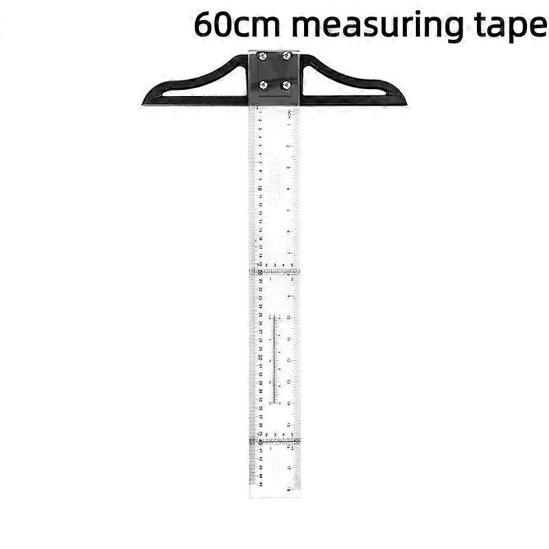 T Square Ruler Portable Removable Plastic Drafting Tool 45-80cm for Professional Drafting Engineering Design School Class Use