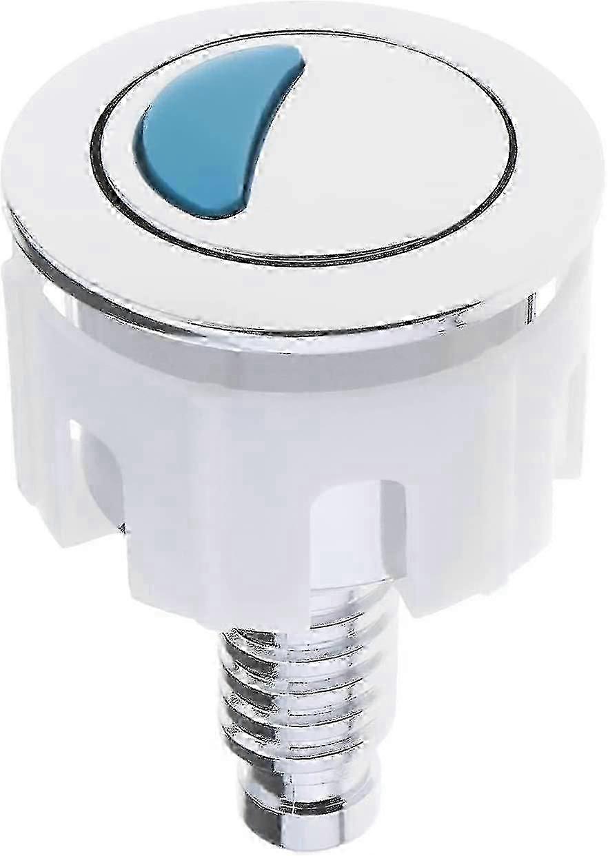 ABS Accessories Double Round Push Chrome Toilet Flush Button for Bathroom Replacement