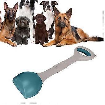 Dog Poop Picker Large Arc Diameter Easy Flush Portable Clip L Green 26-27