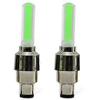 2PCS Neon Bike Spoke Lights Bicycle LED Light Tire Valve Cap Flashlight Wheel Spoke Bicycle Accesso high quality GIX