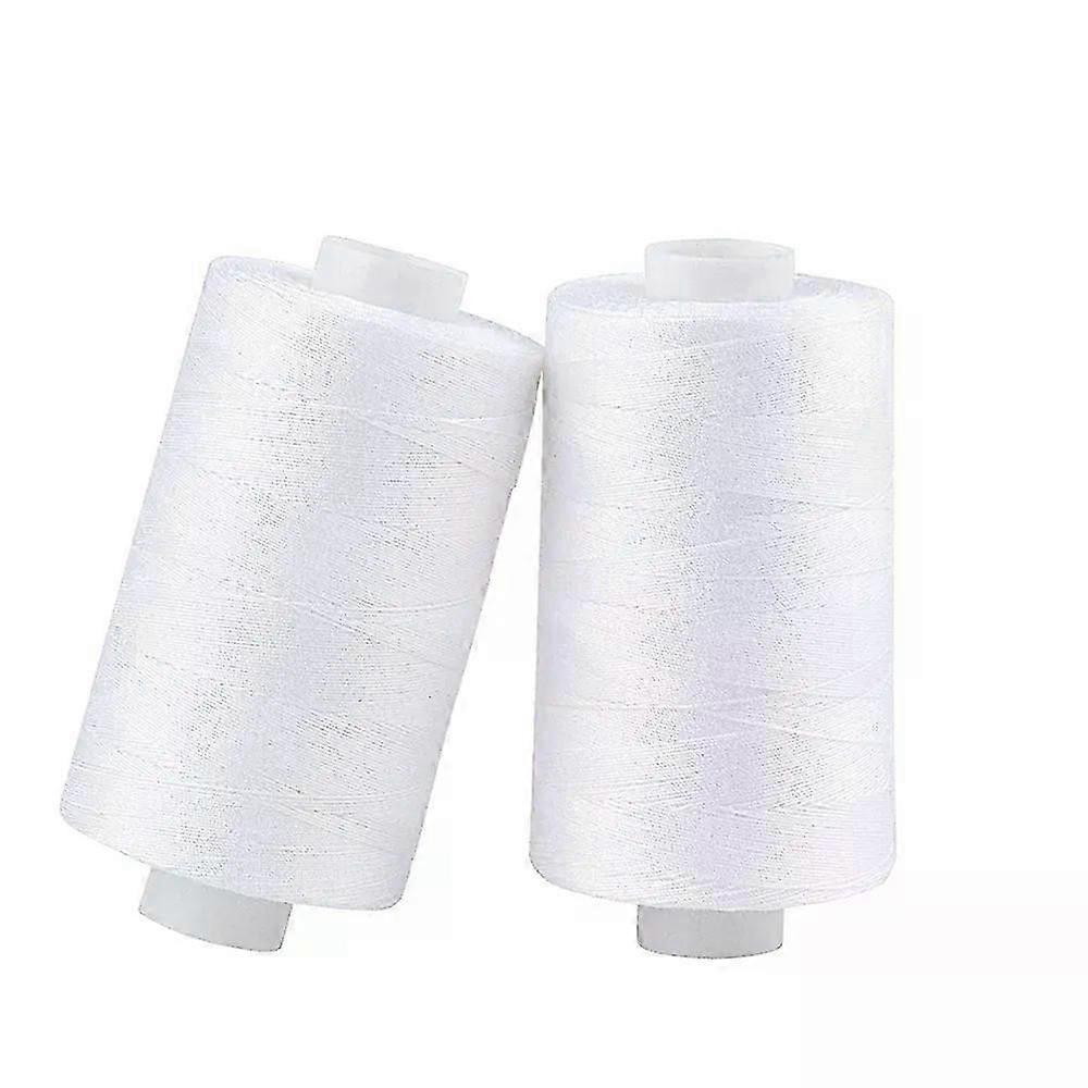 2pcs/Set 500M Sewing Thread Works Compatible with Hand&Machine Sewing Spools Polyester DIY Sewing Black/White