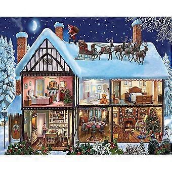Christmas House Jigsaw Puzzle Christmas Puzzles for Adults and Families HAA843