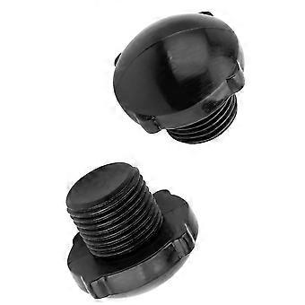 Rink Maintenance Front Plug for Roller Skate, 5/8 Inch Toe Stop Hole Cap Set, 2 Pack Plastic Screw In Replacement for Conversion Use Multicolor