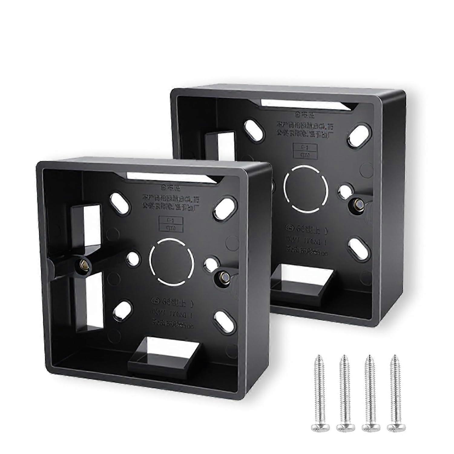 2-Gang Surface Mount Pattress Box, Back Box