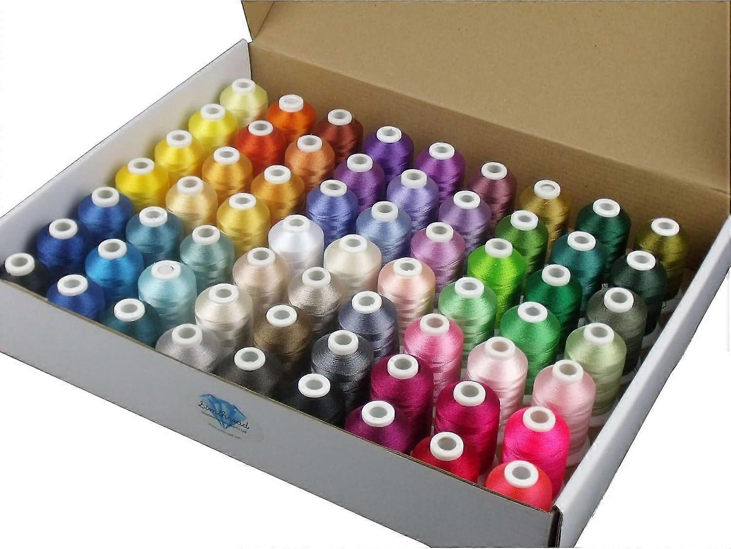 63 Colors Polyester Embroidery Machine Thread Kit