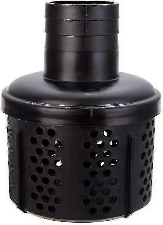 Black 1pc Sewage Suction Hose Strainer Filter