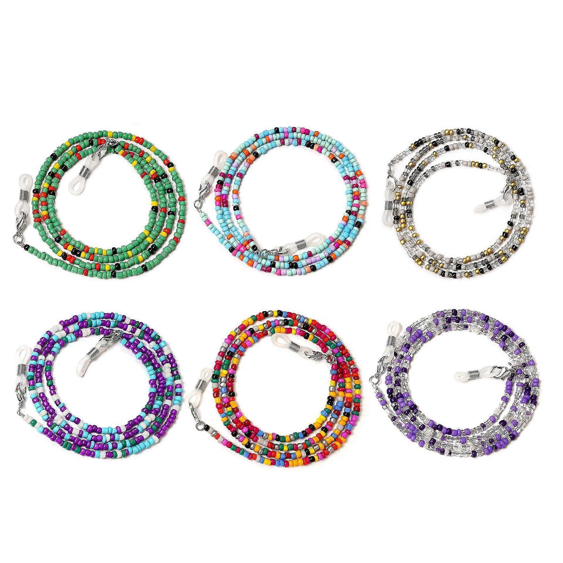 6 Pcs Fashion Eyeglass Chains
