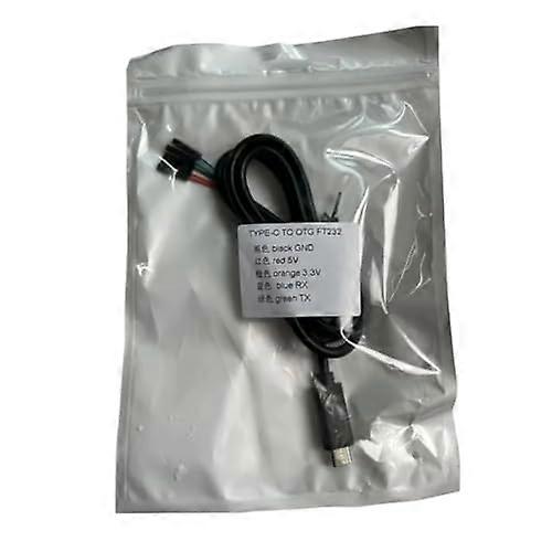 USB TypeC to TTL Serial Cable 3.3V Adapter with Stable Connection for Android OTG Debug