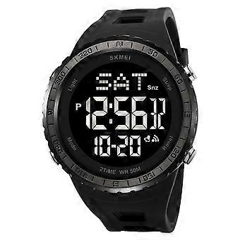 SKMEI 2192 Großes Zifferblatt, multifunktionale, modische, wasserdichte Sport-Armbanduhr mit Kalender, Dual-Display und Chronograph