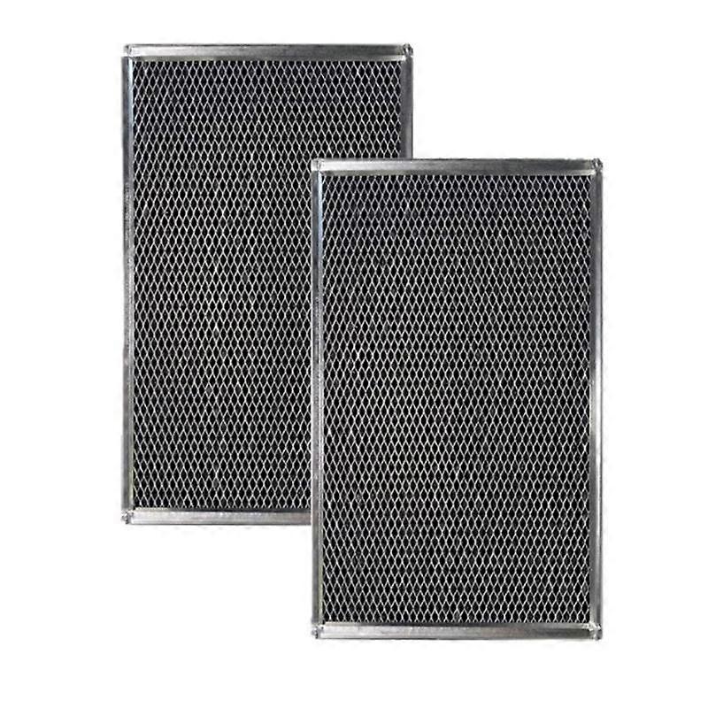 Particle Range Hood Filter Set, 2 Replacement Filters with Rectangular Frames and Patterned Filter Faces for Routine Cooking Hood Use