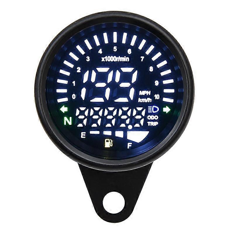 Universal Digital Motorcycle Speedometer LCD Odometer Tachometer Gauge Meter