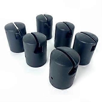 Trampoline Enclosure Pole Safety Caps, 1 Set with Screws for 25-26 Poles, Wear Resistant High Strength Design with Smooth Edges