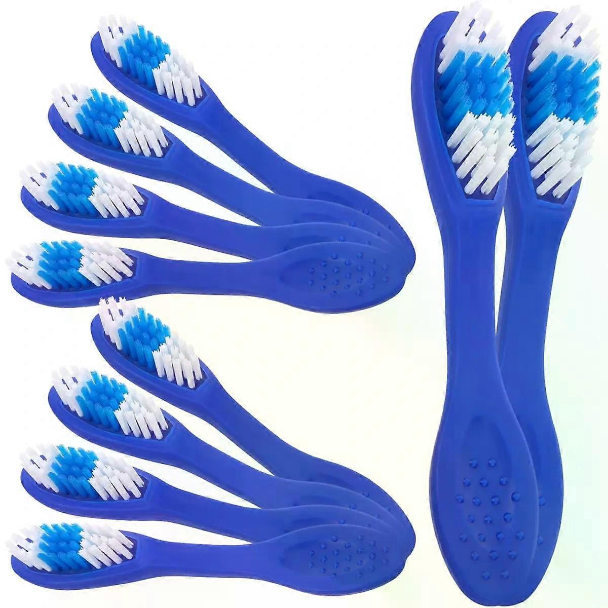 Mini Prison Toothbrushes Manual Cleaning Set 10pcs Plastic Nylon