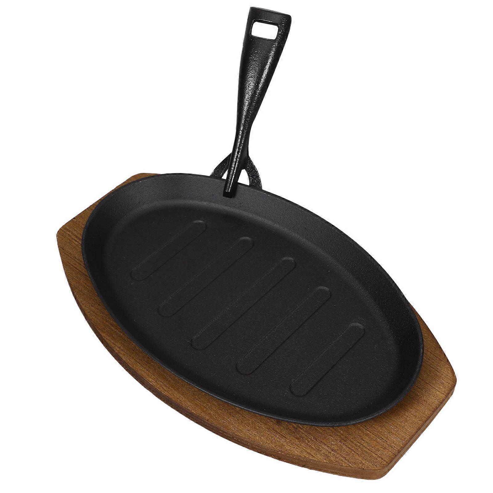 Cast Iron Skillets Pan for Kitchen Mini Skillets with Fork 1Set