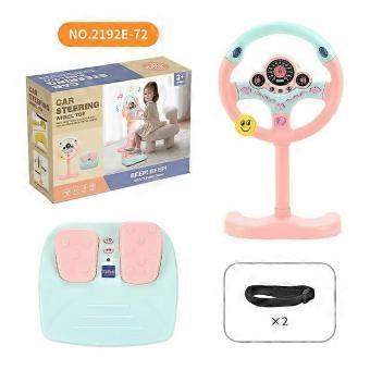 Interactive Steering Wheel Toy for Kids with Sound & Light Effects - Educational Car Simulator Suitable for Children Aged 3-12 Years
