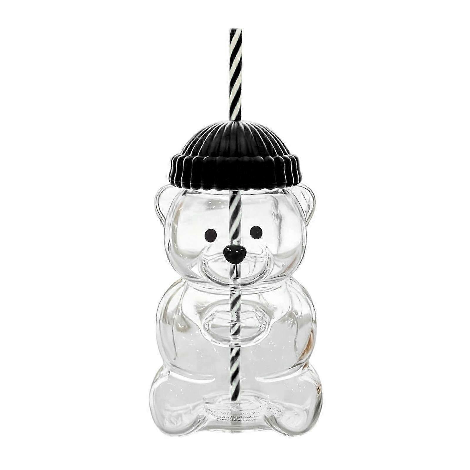 Bear-Themed Spill-Proof Glass Sippy Cup