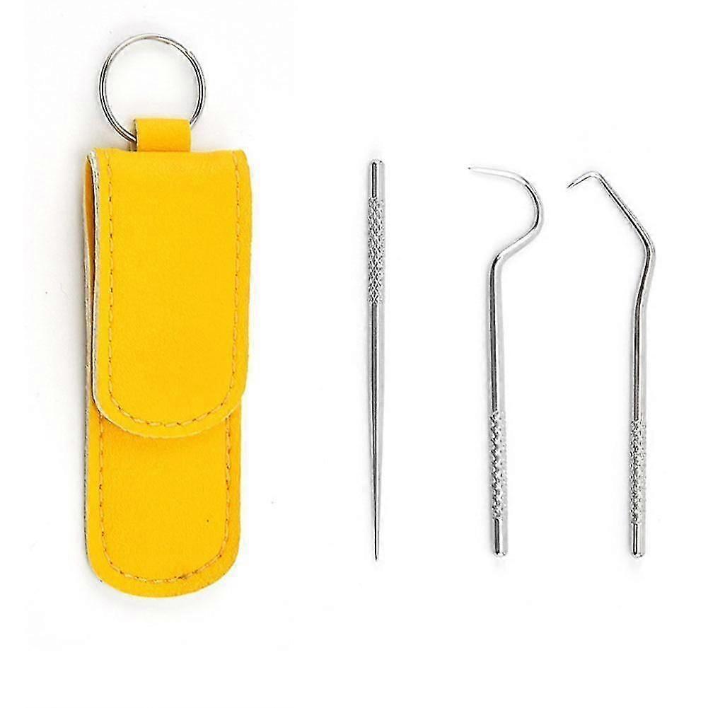 Ergonomic Stainless Steel Toothpick Set