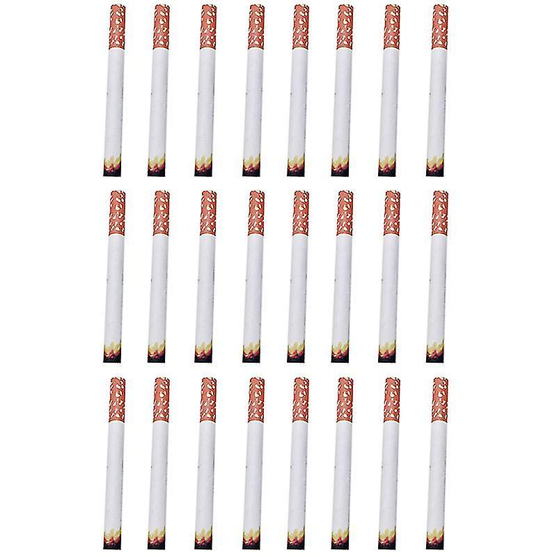 8.5X0.8cm White Party Games 24pcs Simulation Cigarettes Delicate Funny Lifelike Prank Props False Pu