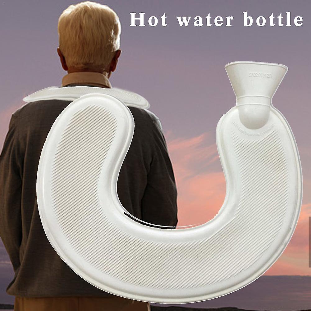 74x14cm Long Hot Water Bottles Bag Pink Gray Removable Cover Extra Long Rubber Hot Water Bottle Waist Hand Foot Warmer