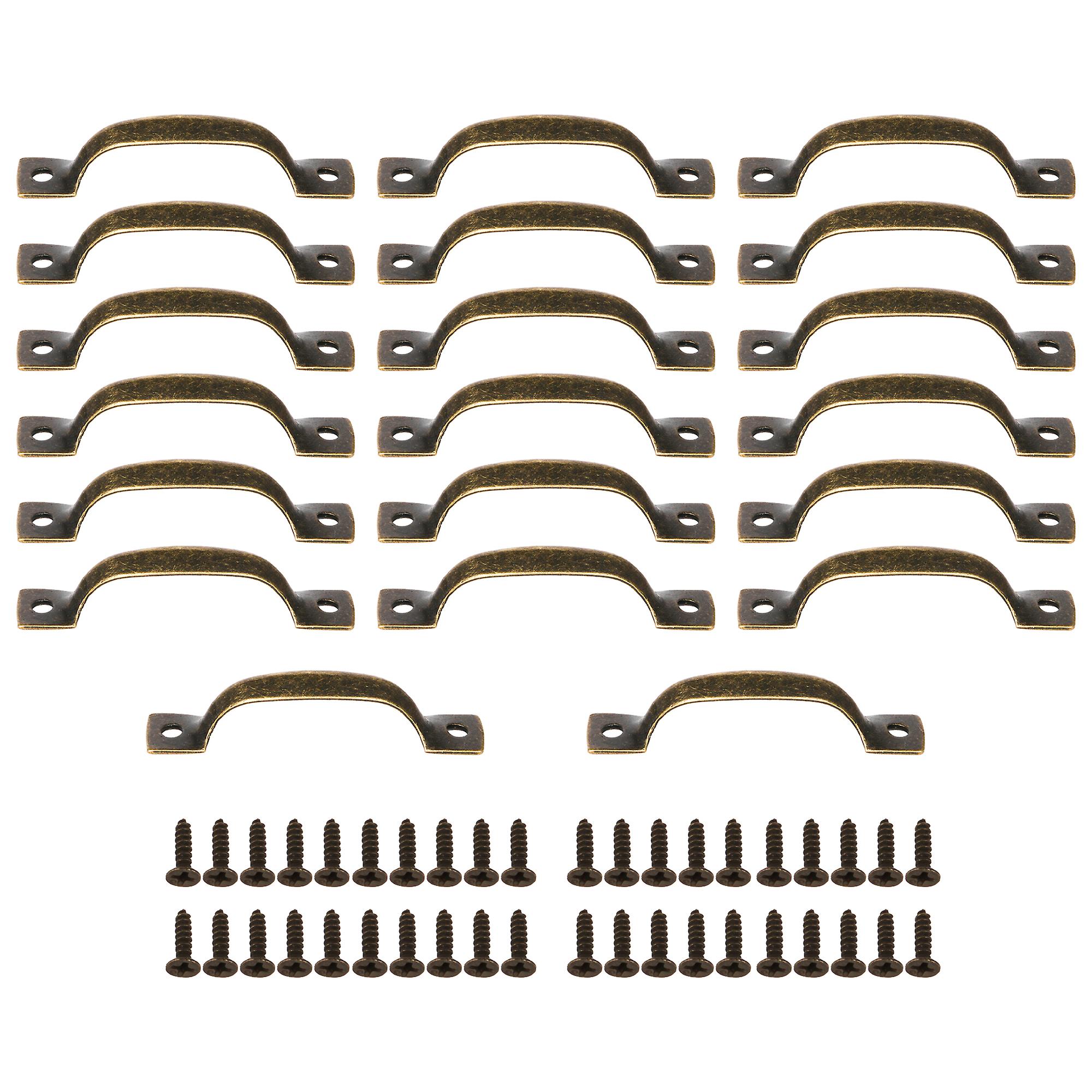 20pcs Jewelry Wooden Box Drawer Cabinet Dresser Handle Bronzy Arched Pull Knobs